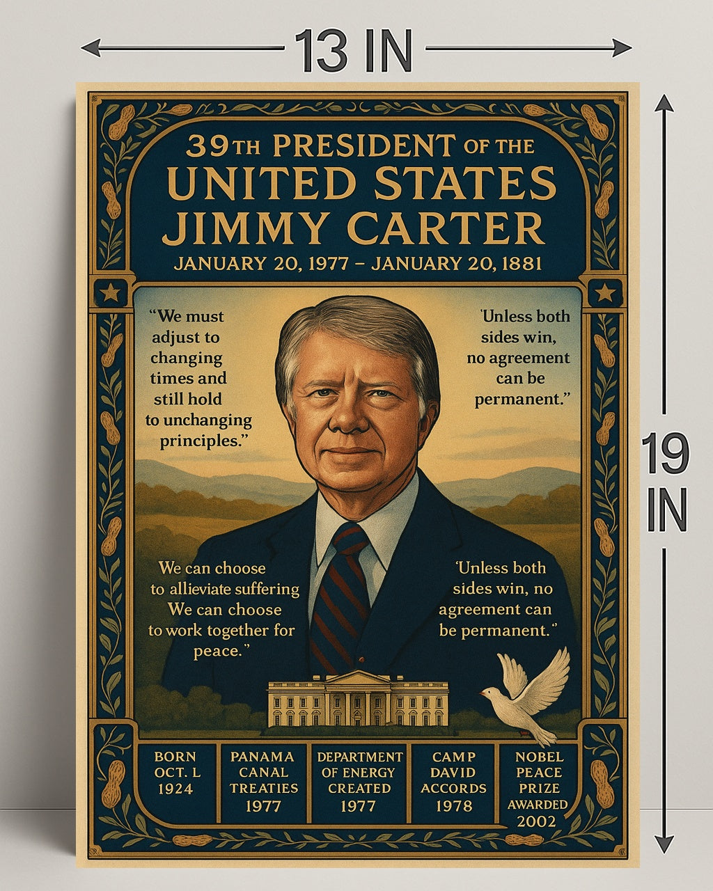 Jimmy Carter 39th President Poster PosterGoat