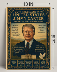 Jimmy Carter 39th President Poster PosterGoat