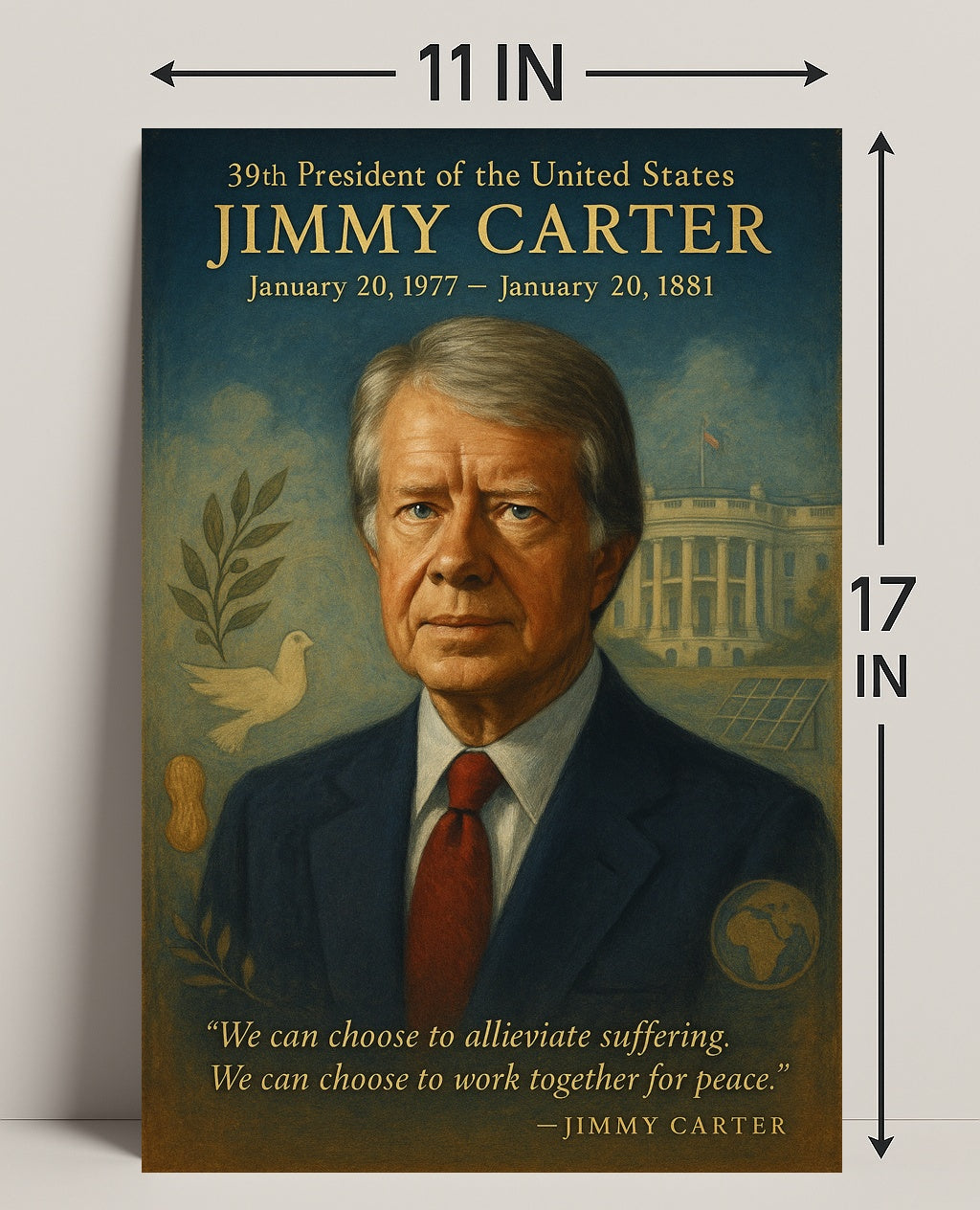Jimmy Carter 39th President Poster PosterGoat