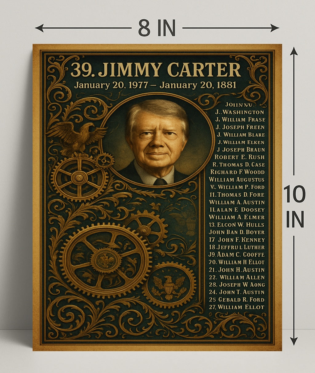 Jimmy Carter 39th President Poster PosterGoat