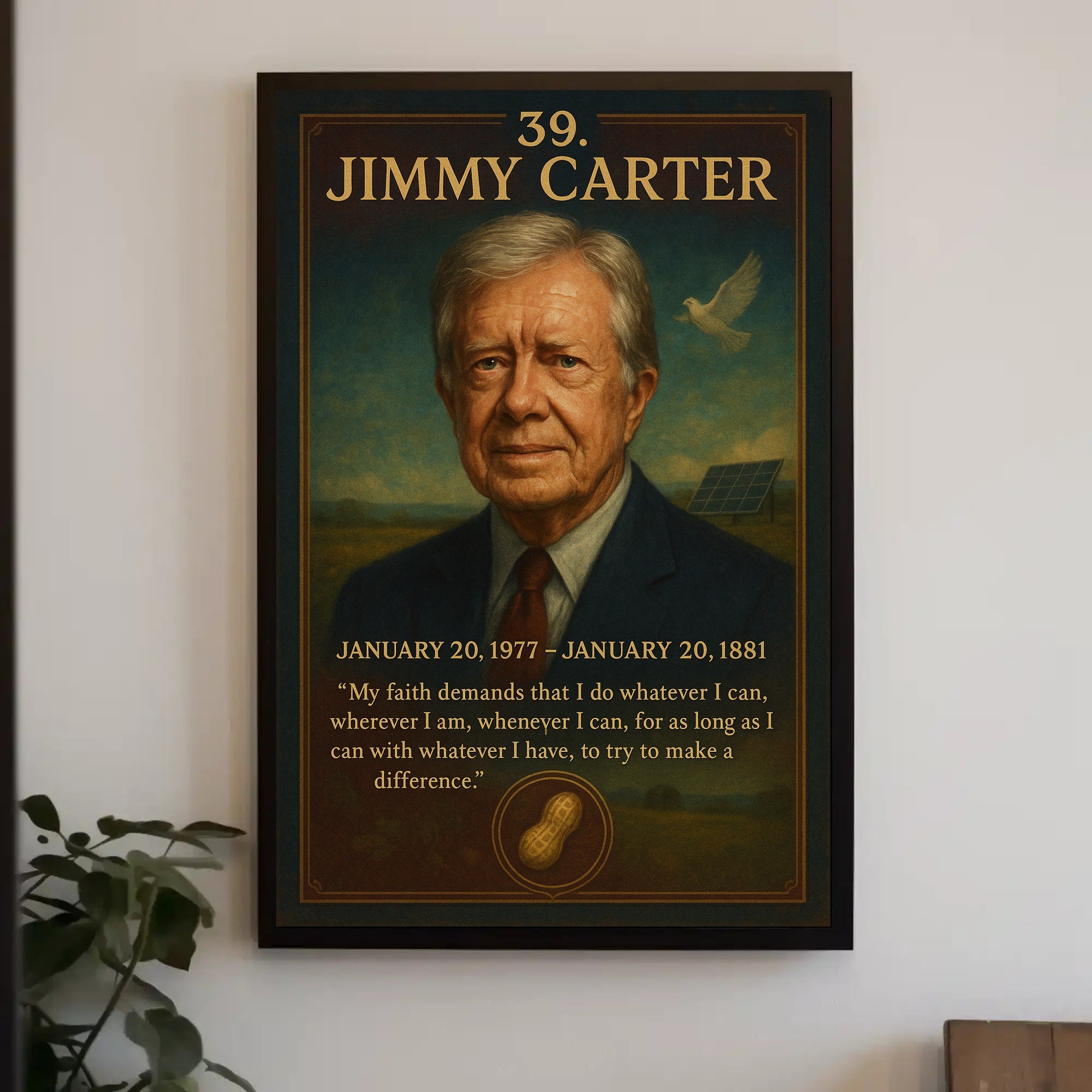 Jimmy Carter 39th President Poster PosterGoat