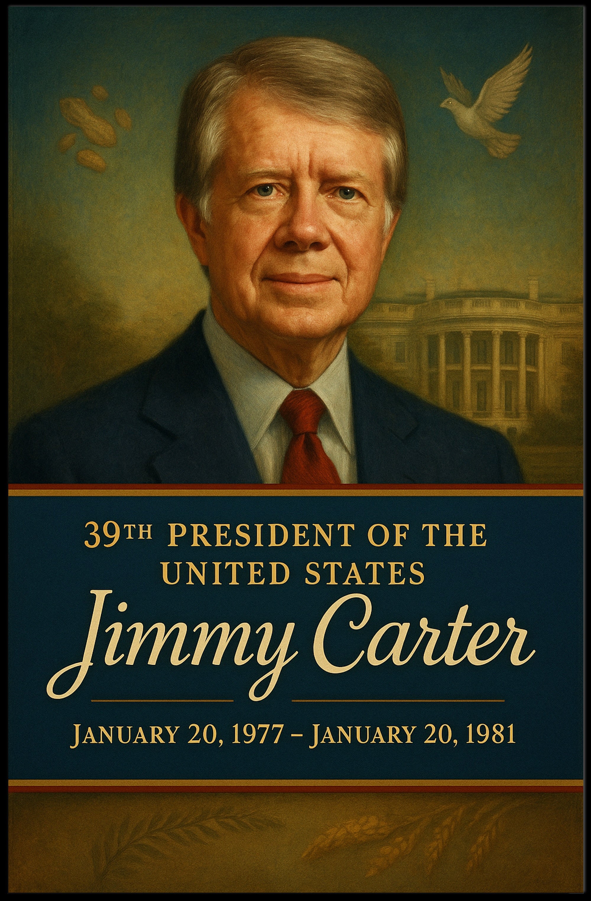 Jimmy Carter 39th President Poster PosterGoat