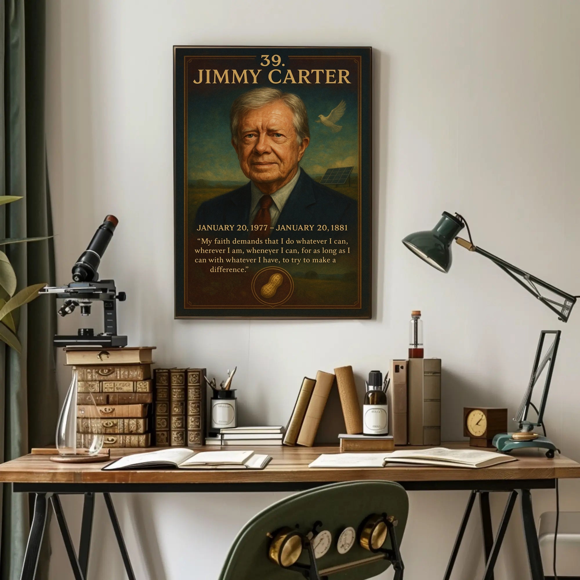Jimmy Carter 39th President Poster PosterGoat