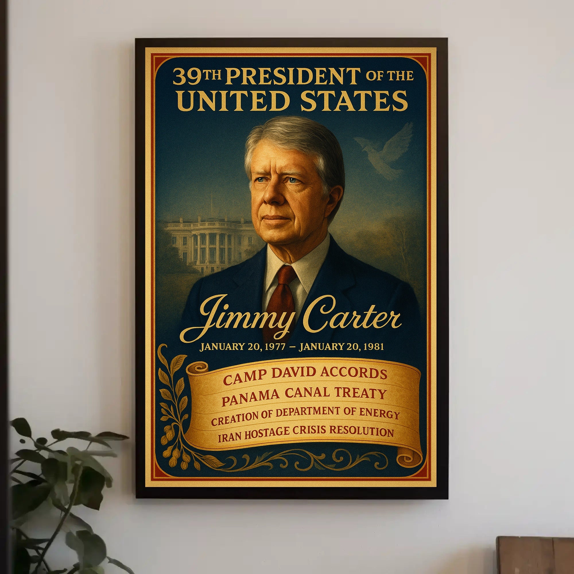 Jimmy Carter 39th President Poster PosterGoat