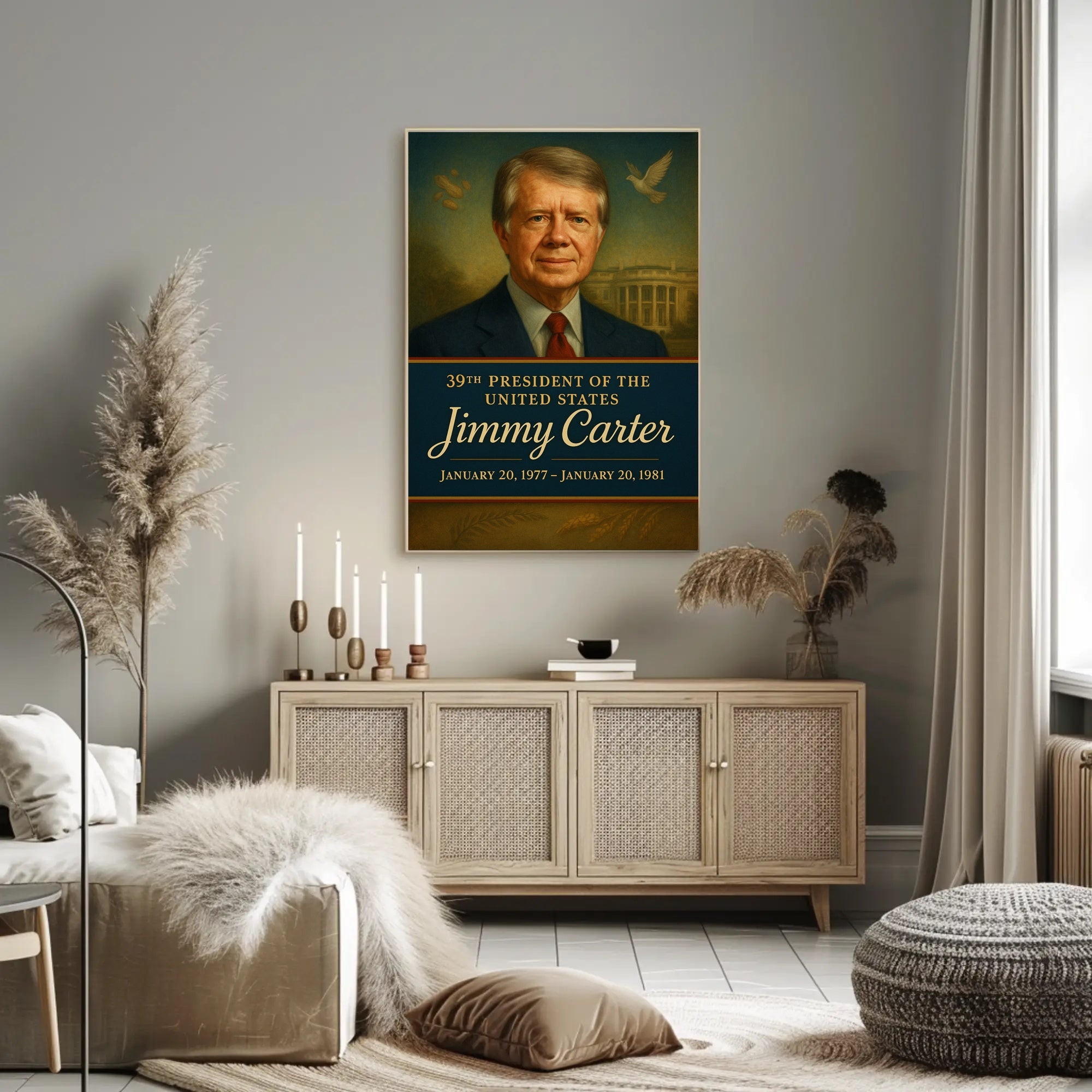 Jimmy Carter 39th President Poster PosterGoat