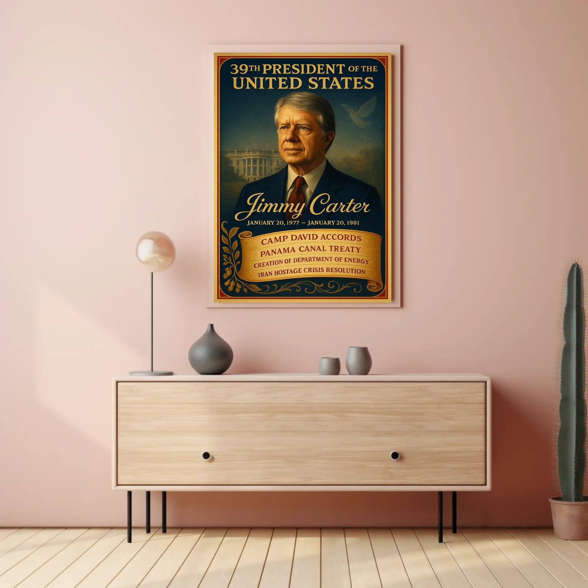 Jimmy Carter 39th President Poster PosterGoat