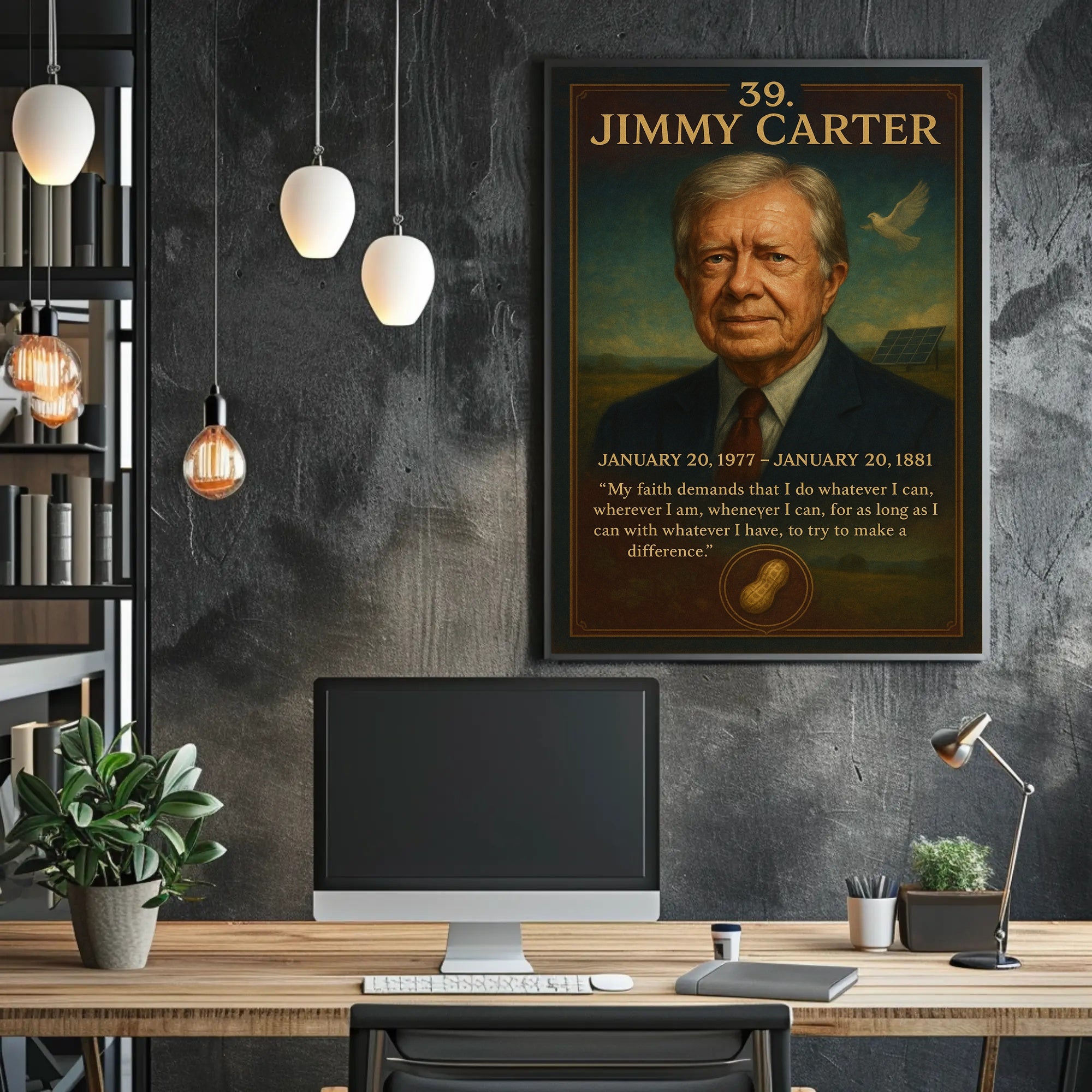 Jimmy Carter 39th President Poster PosterGoat