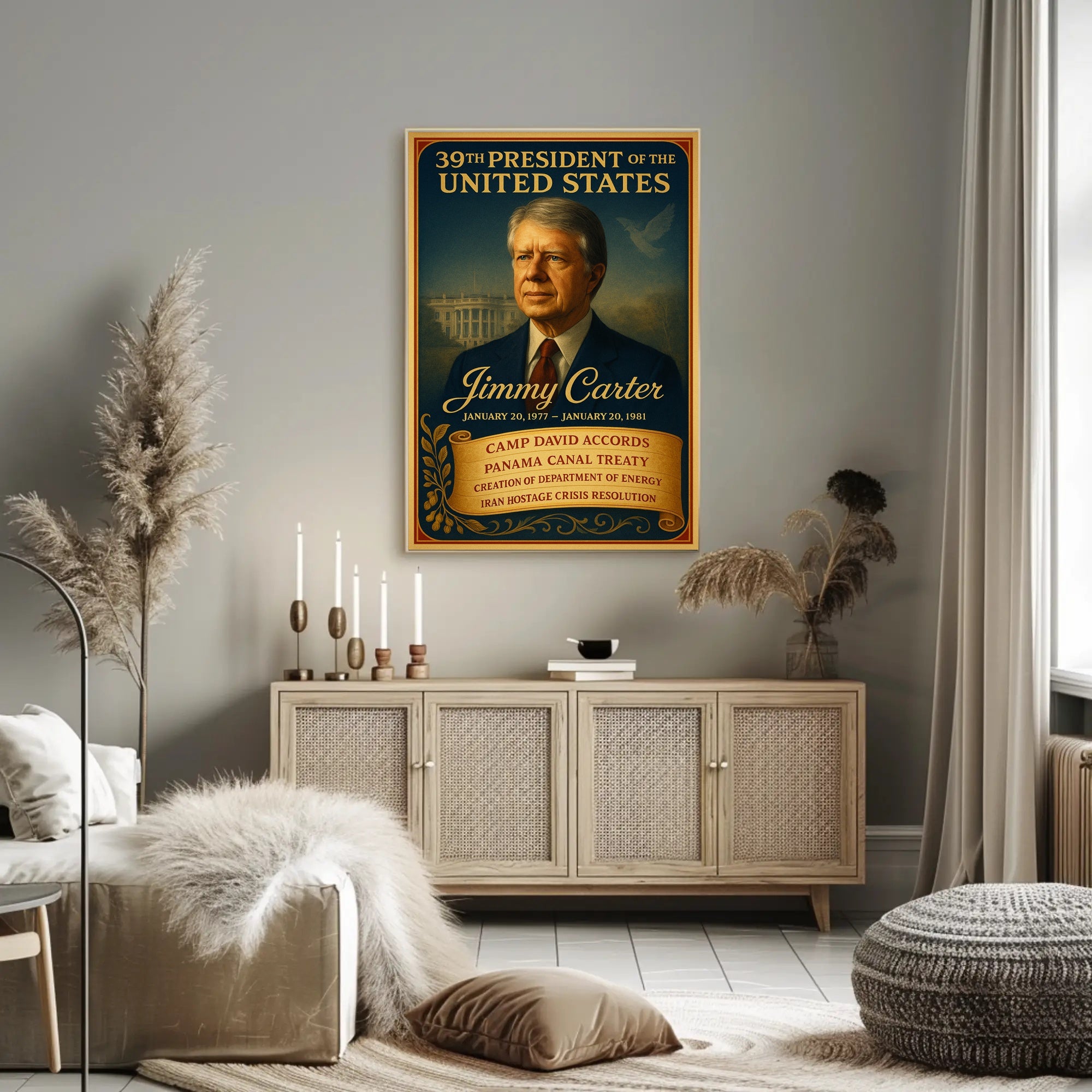 Jimmy Carter 39th President Poster PosterGoat