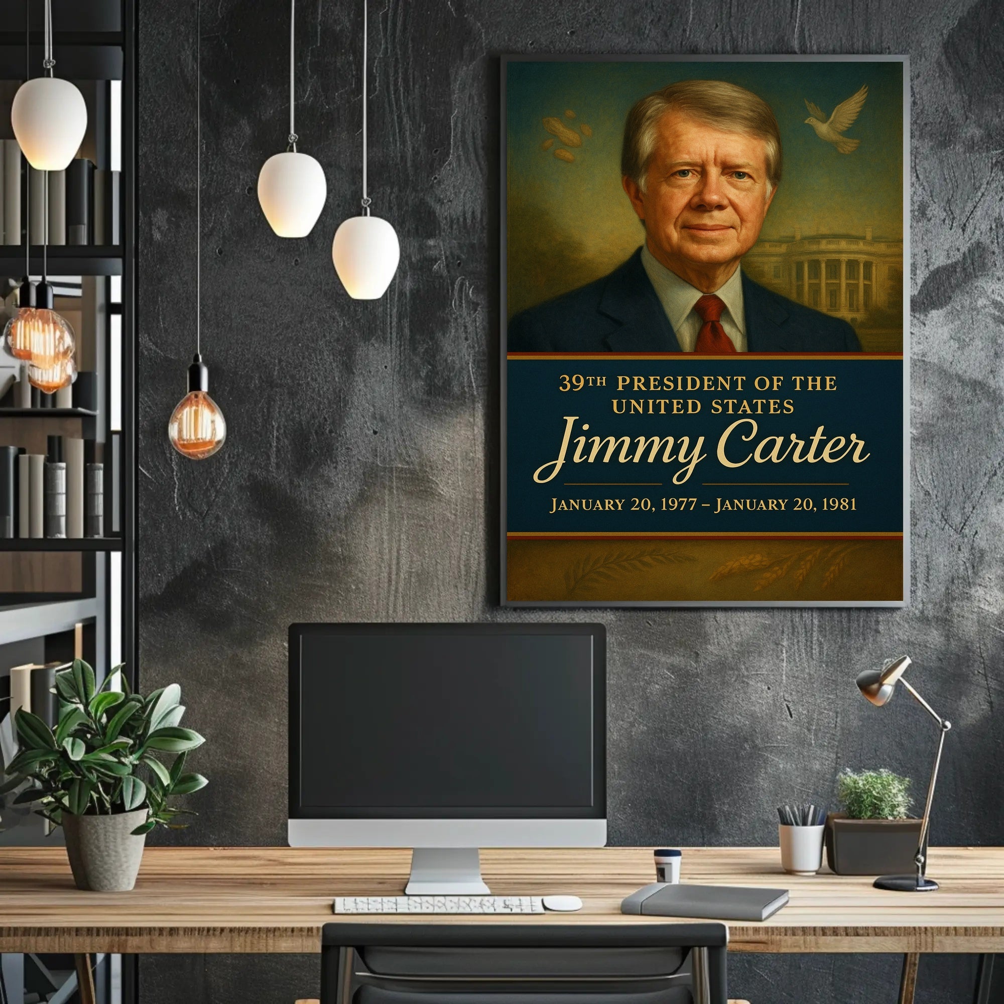 Jimmy Carter 39th President Poster PosterGoat