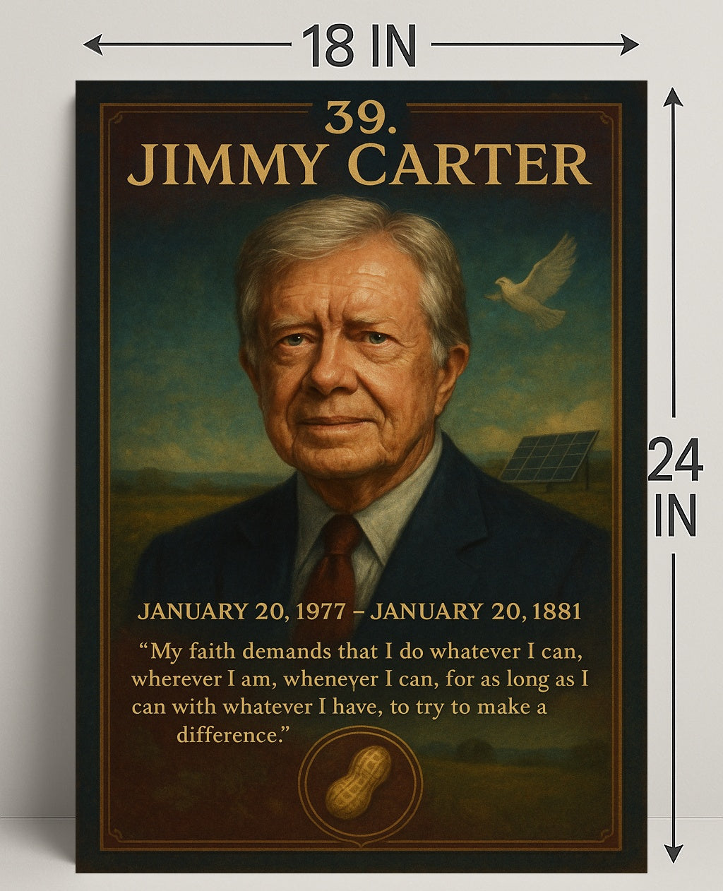 Jimmy Carter 39th President Poster PosterGoat
