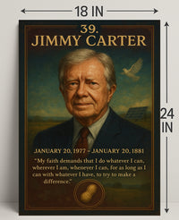 Jimmy Carter 39th President Poster PosterGoat