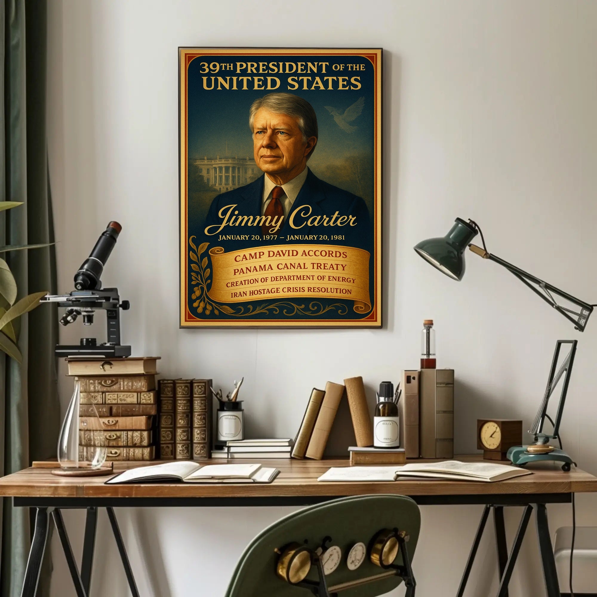 Jimmy Carter 39th President Poster PosterGoat