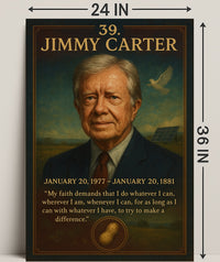 Jimmy Carter 39th President Poster PosterGoat
