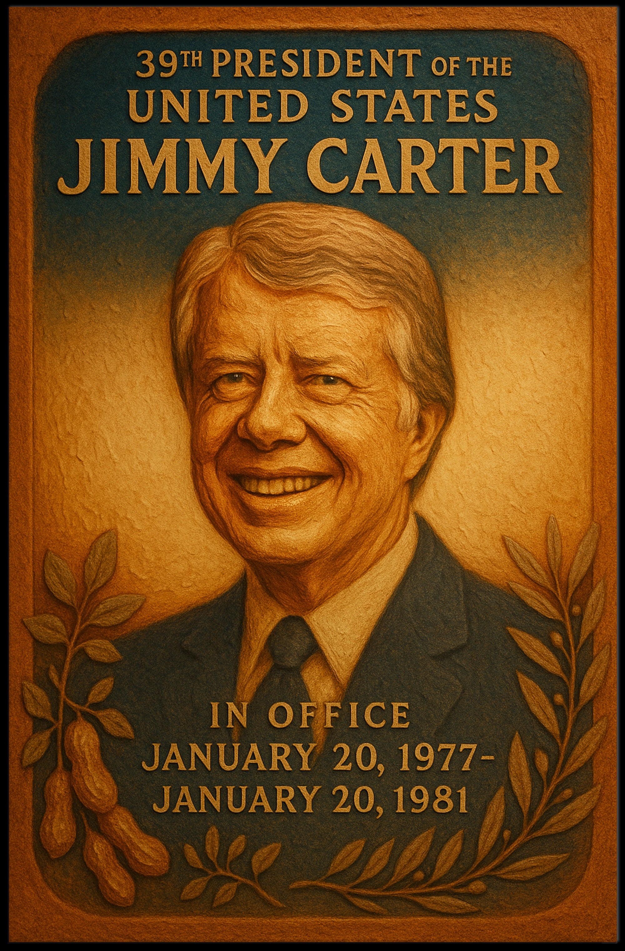 Jimmy Carter 39th President Poster PosterGoat