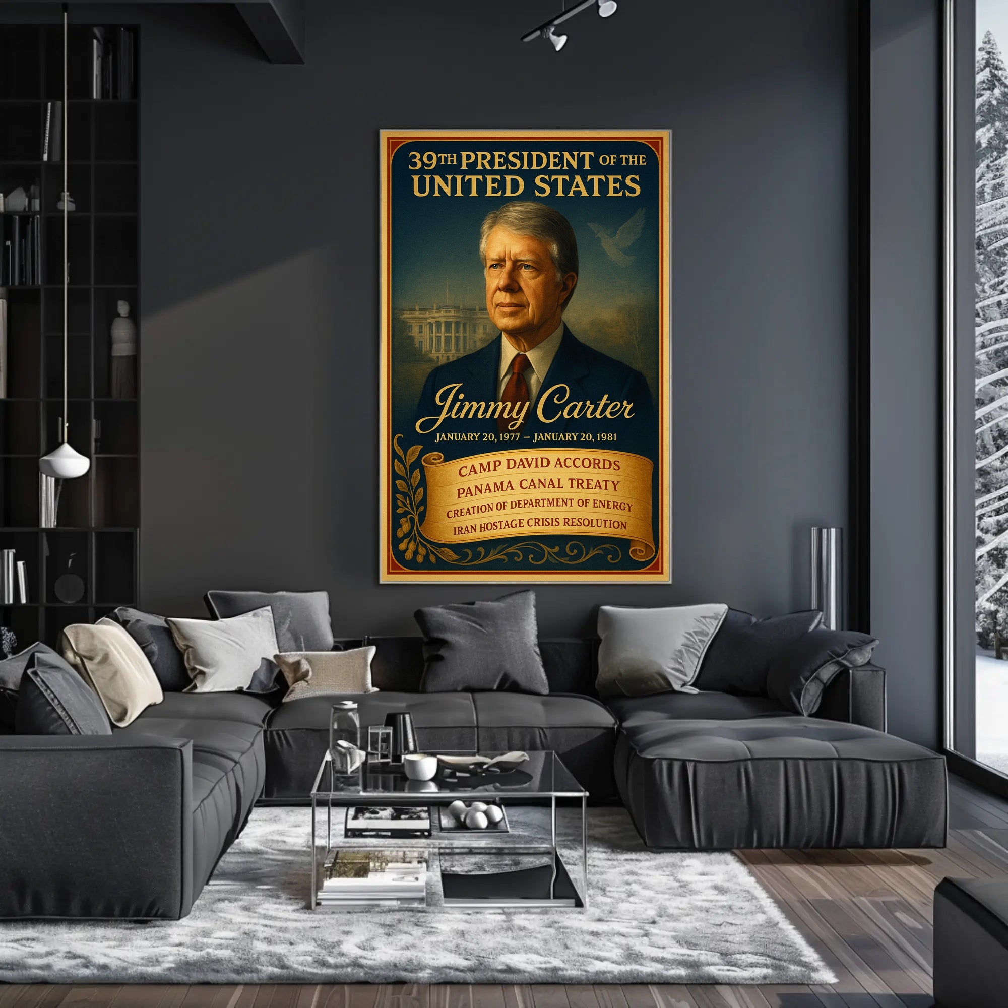 Jimmy Carter 39th President Poster PosterGoat