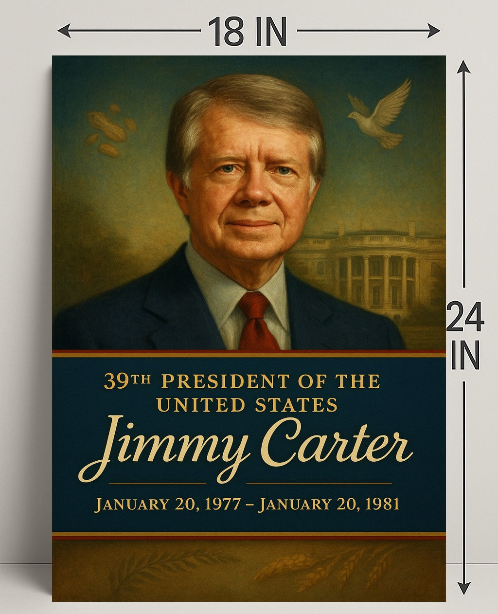 Jimmy Carter 39th President Poster PosterGoat