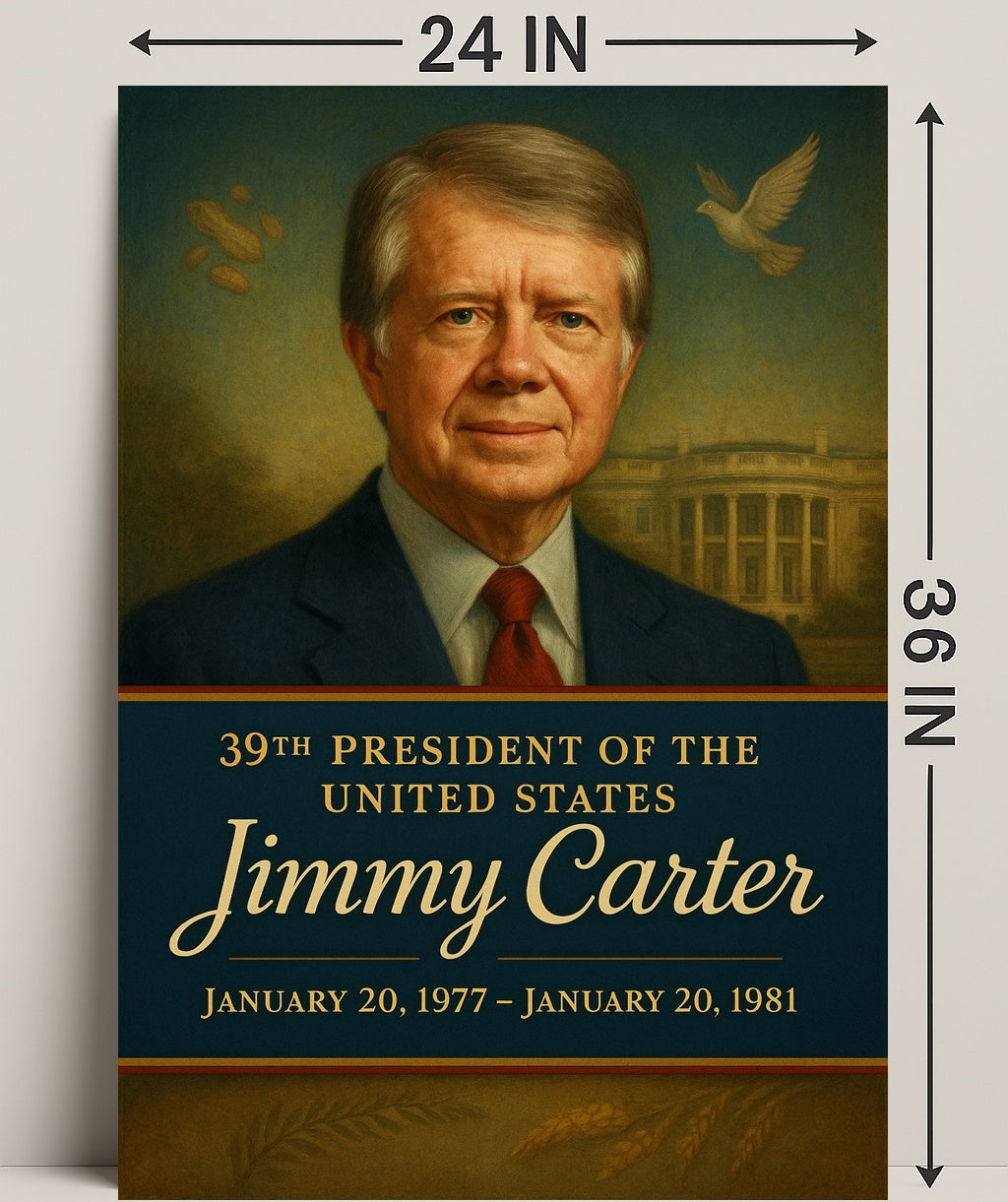 Jimmy Carter 39th President Poster PosterGoat