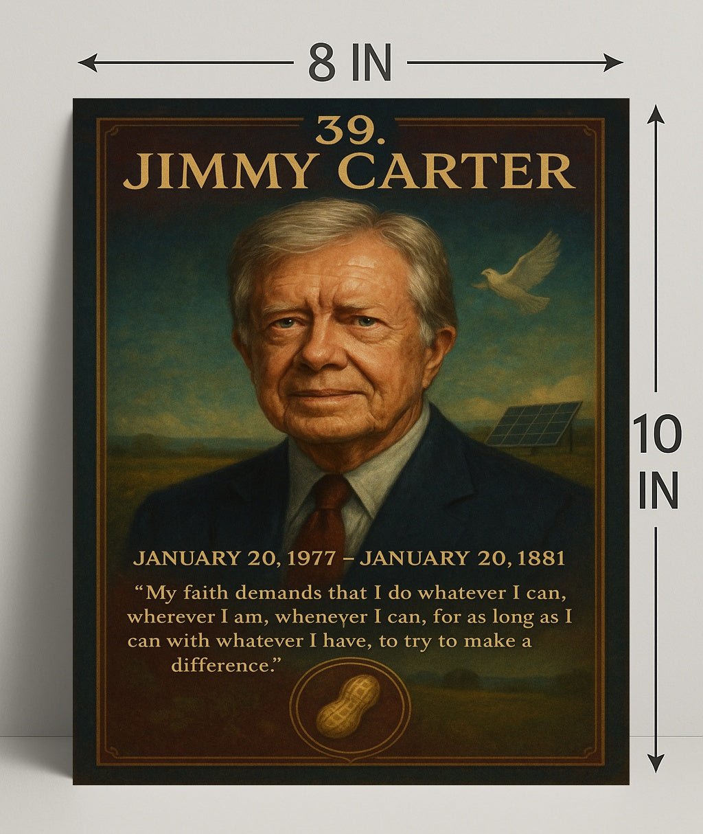 Jimmy Carter 39th President Poster PosterGoat