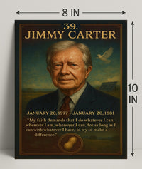 Jimmy Carter 39th President Poster PosterGoat