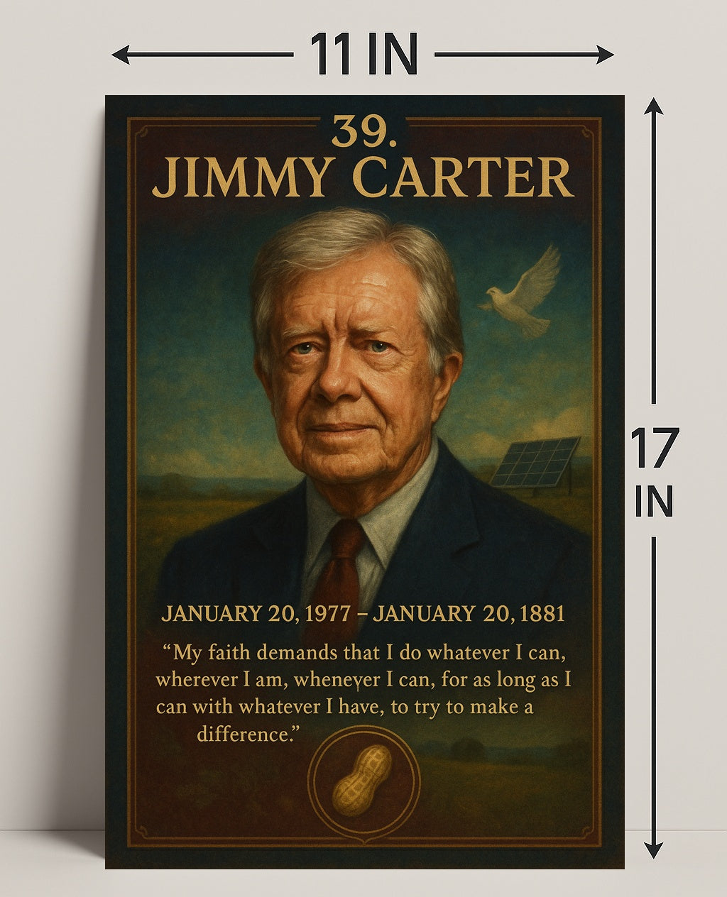 Jimmy Carter 39th President Poster PosterGoat