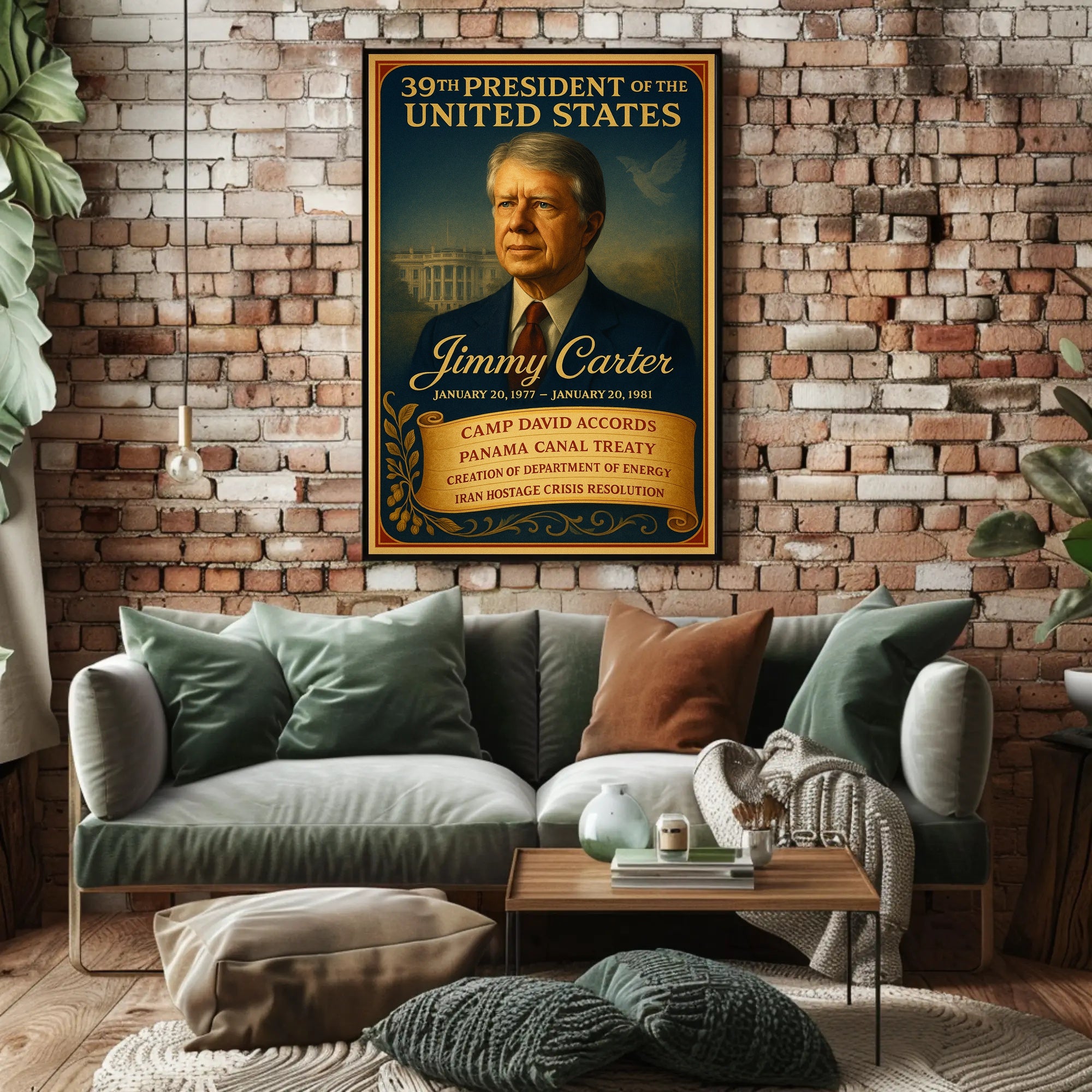 Jimmy Carter 39th President Poster PosterGoat