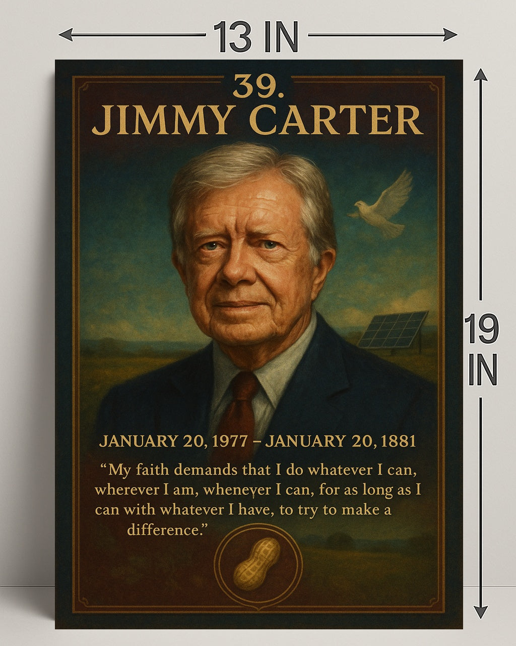 Jimmy Carter 39th President Poster PosterGoat