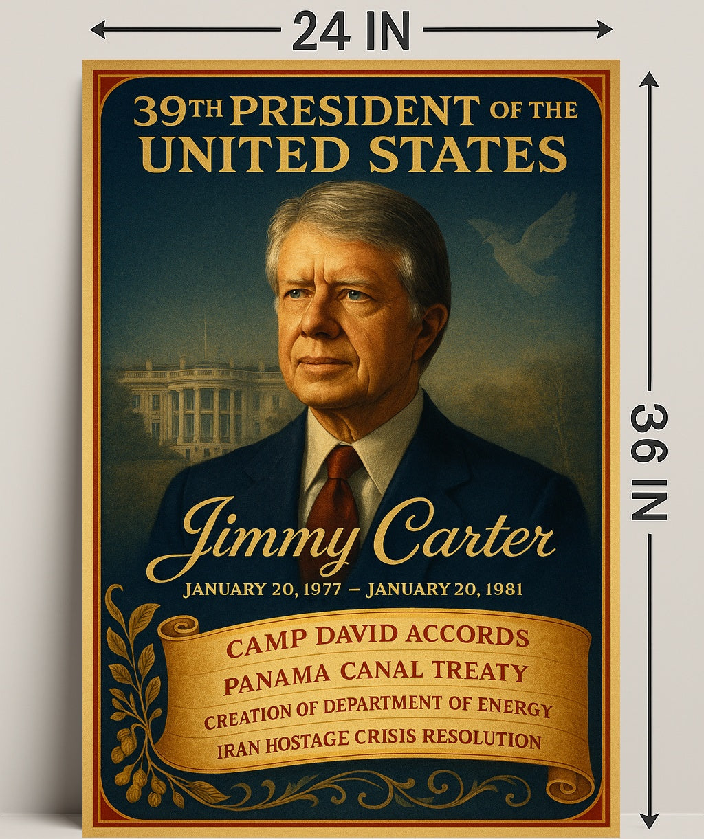 Jimmy Carter 39th President Poster PosterGoat