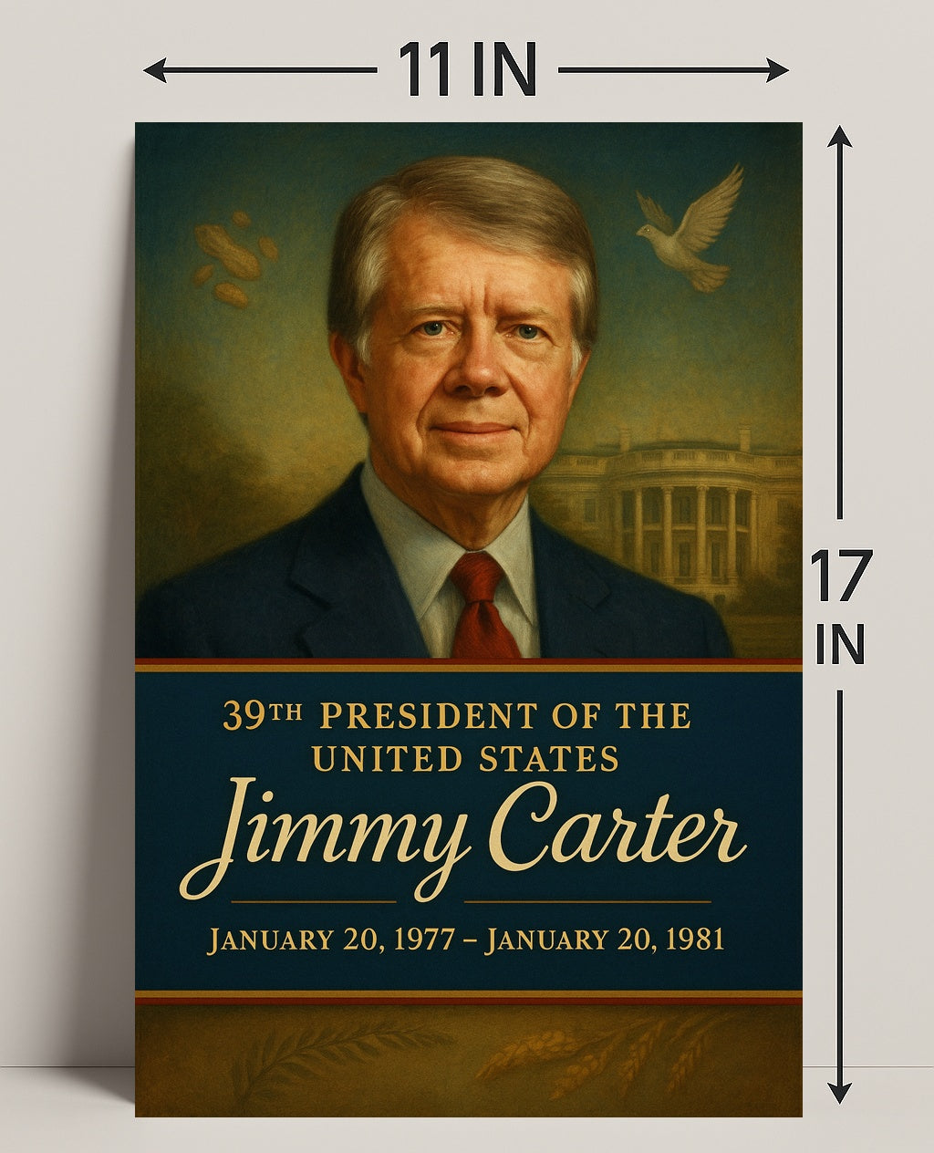 Jimmy Carter 39th President Poster PosterGoat