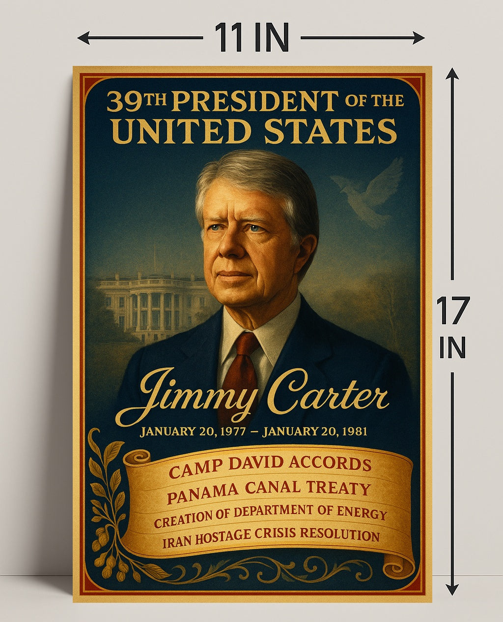 Jimmy Carter 39th President Poster PosterGoat