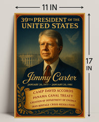 Jimmy Carter 39th President Poster PosterGoat