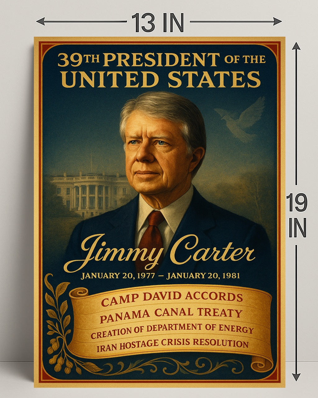 Jimmy Carter 39th President Poster PosterGoat