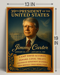 Jimmy Carter 39th President Poster PosterGoat