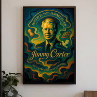 Jimmy Carter 39th President Wall Art Print PosterGoat