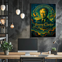 Jimmy Carter 39th President Wall Art Print PosterGoat