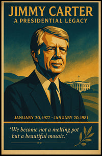 Jimmy Carter A Presidential Legacy Poster PosterGoat