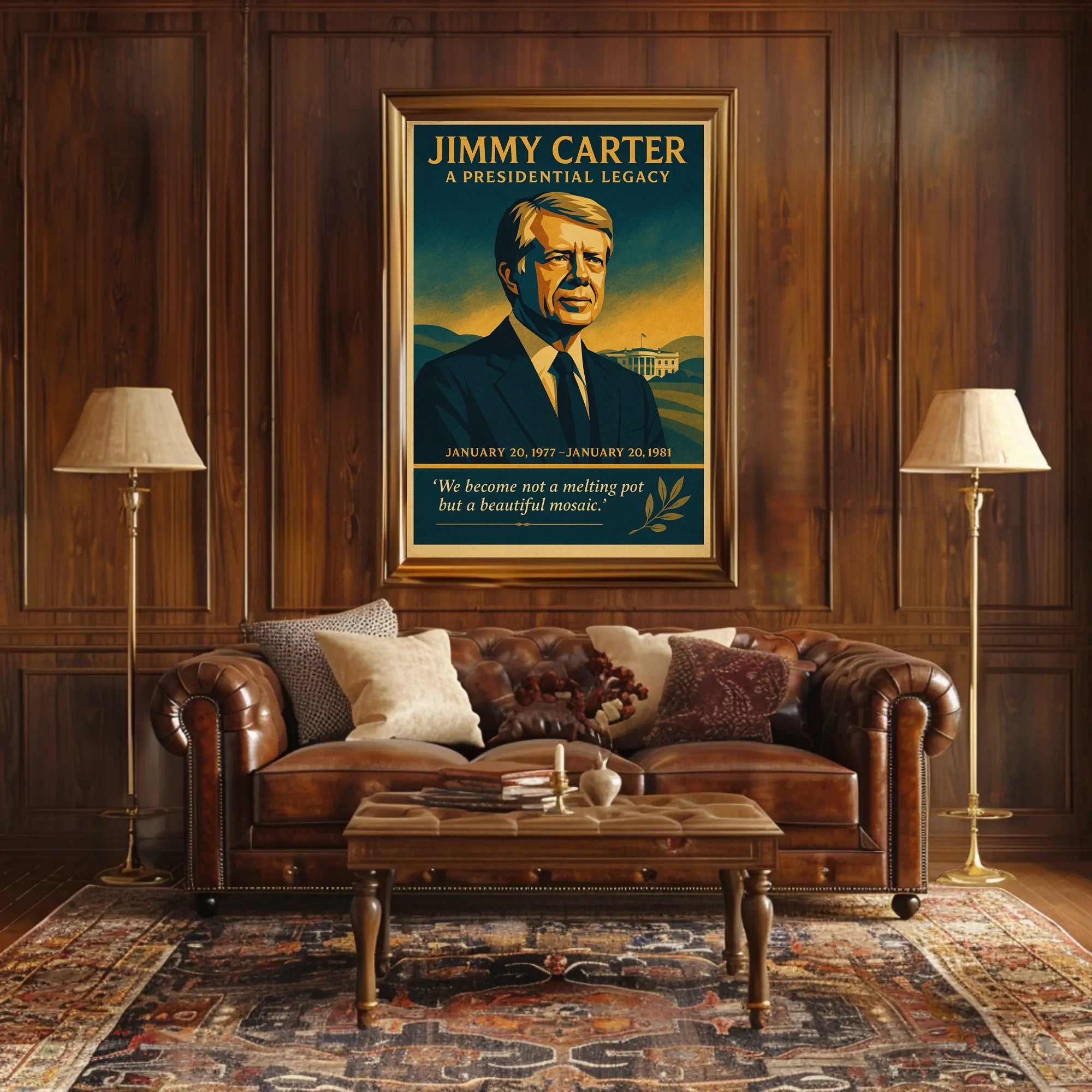 Jimmy Carter A Presidential Legacy Poster PosterGoat