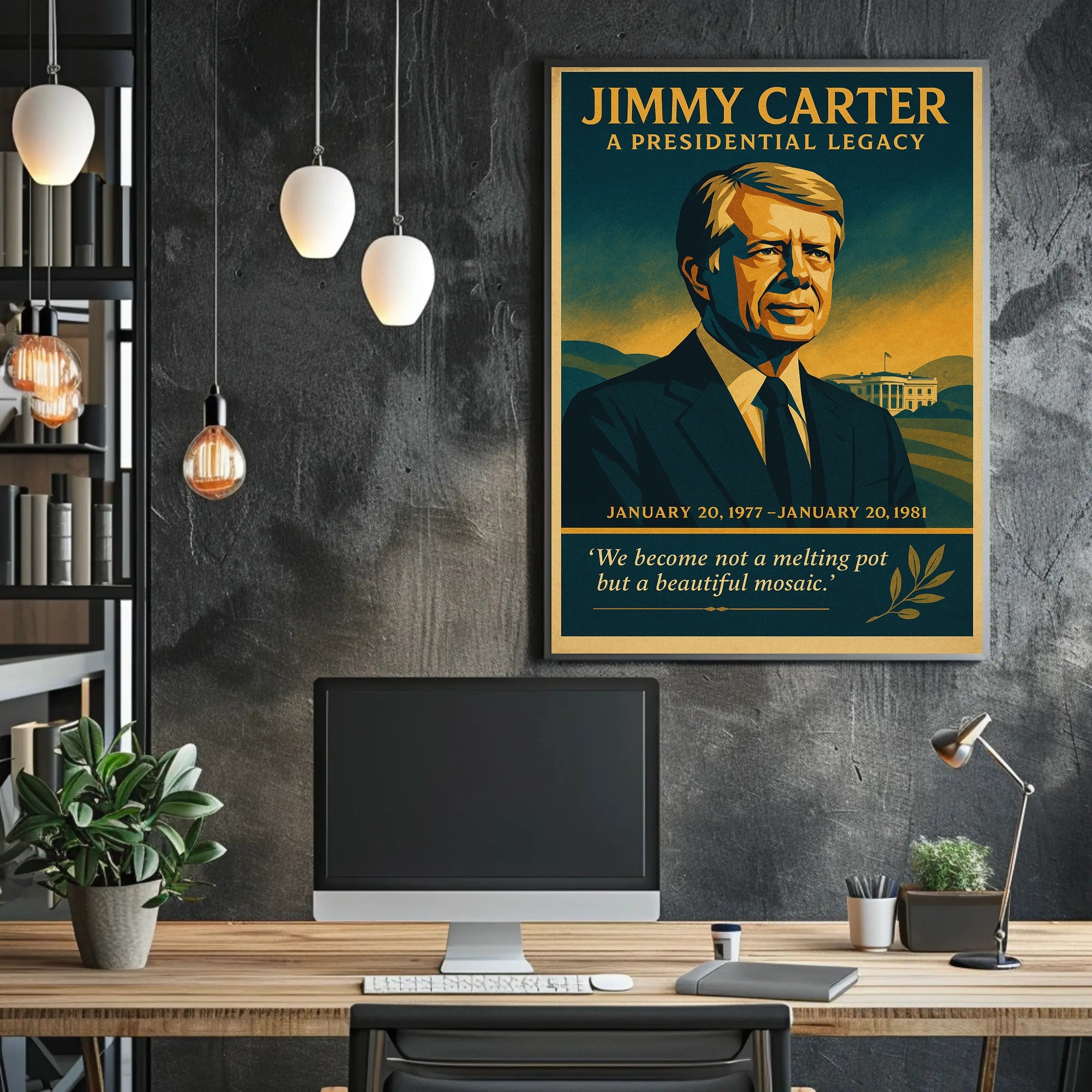 Jimmy Carter A Presidential Legacy Poster PosterGoat