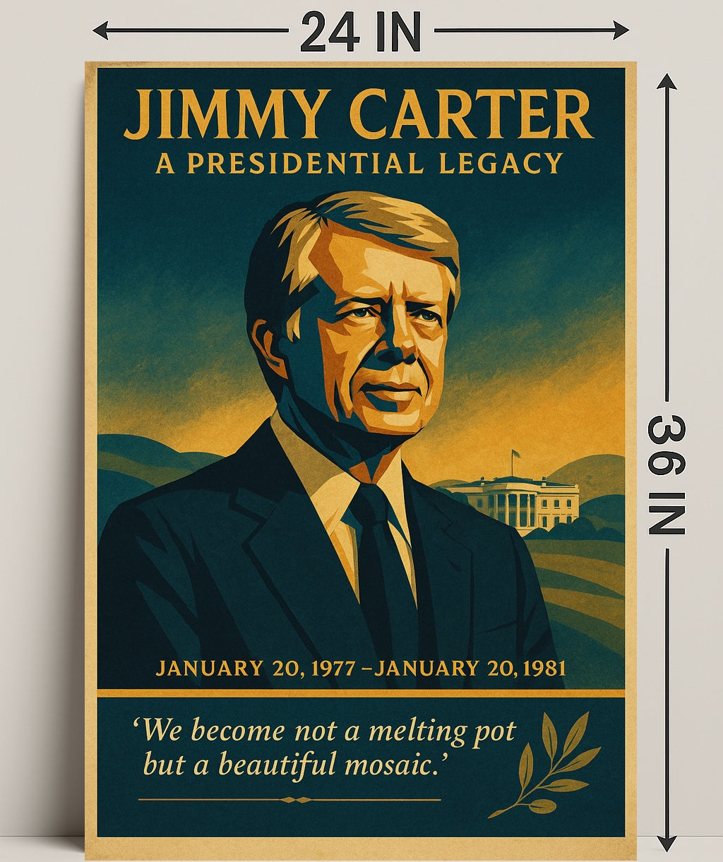 Jimmy Carter A Presidential Legacy Poster PosterGoat