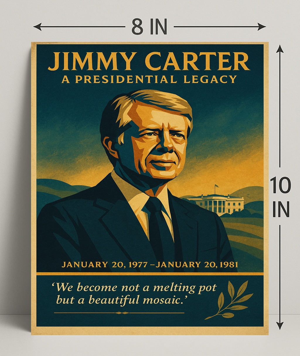 Jimmy Carter A Presidential Legacy Poster PosterGoat
