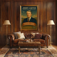 Jimmy Carter Champion of Peace and Human Rights Poster PosterGoat