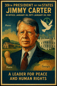 Jimmy Carter Diplomacy Poster Art PosterGoat