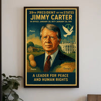 Jimmy Carter Diplomacy Poster Art PosterGoat