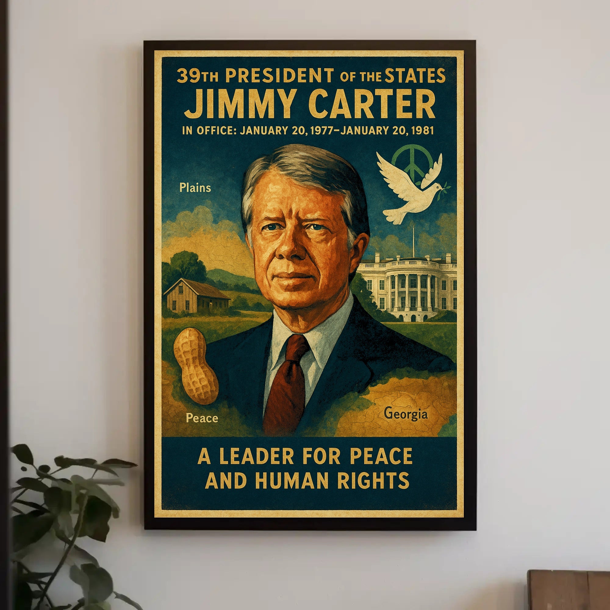 Jimmy Carter Diplomacy Poster Art PosterGoat
