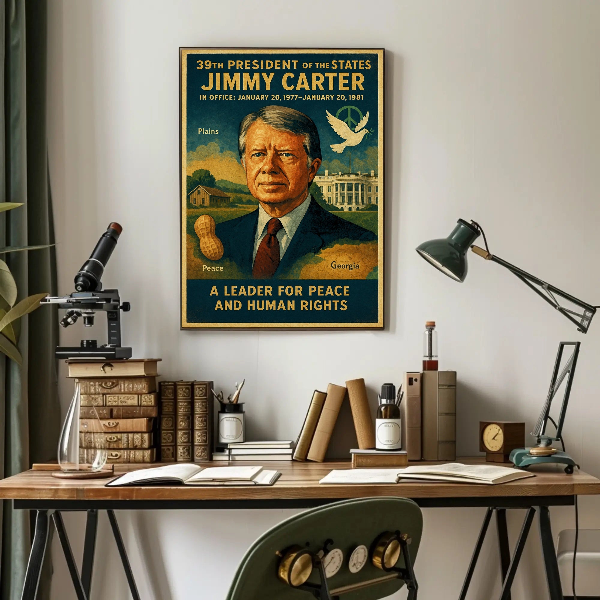 Jimmy Carter Diplomacy Poster Art PosterGoat