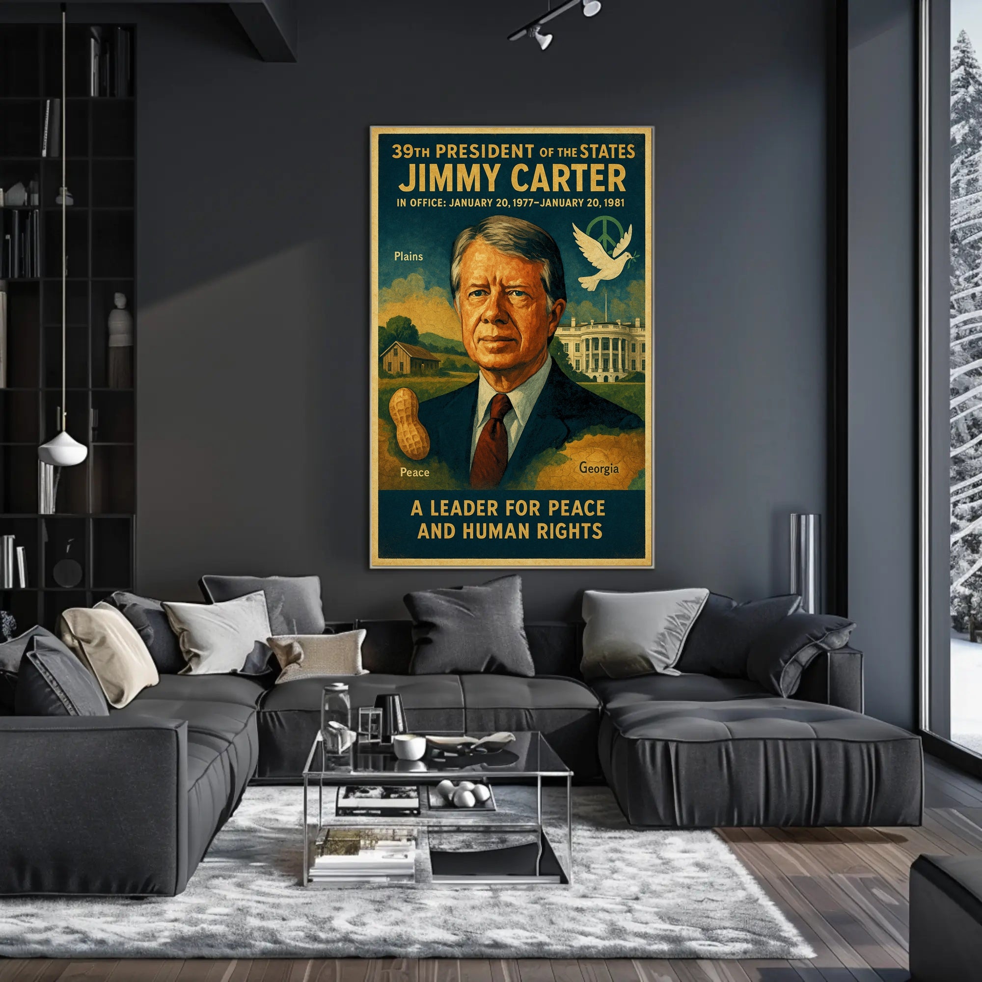 Jimmy Carter Diplomacy Poster Art PosterGoat