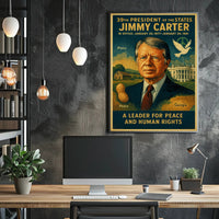 Jimmy Carter Diplomacy Poster Art PosterGoat