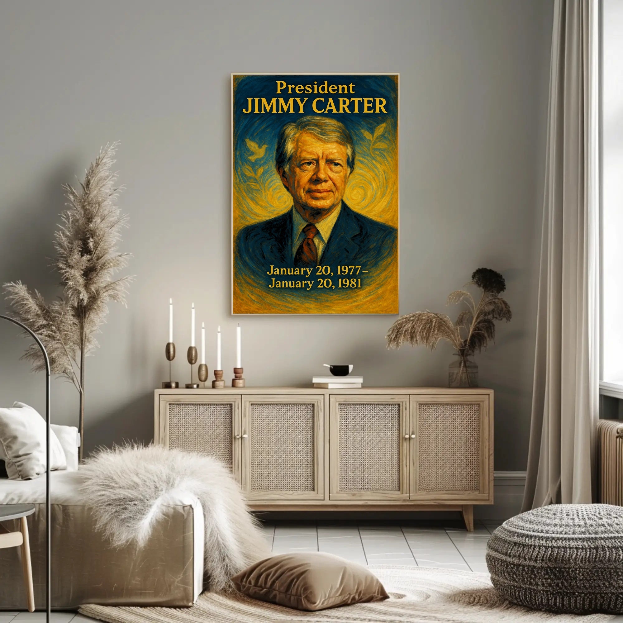 Jimmy Carter Legacy Wall Print PosterGoat