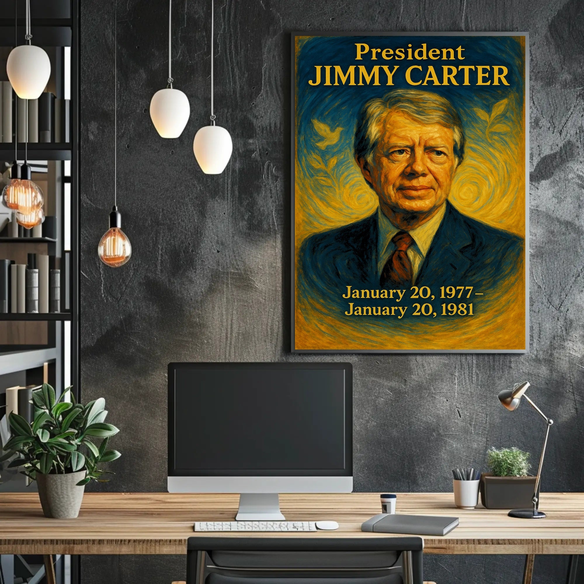 Jimmy Carter Legacy Wall Print PosterGoat