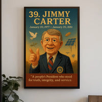 Jimmy Carter Portrait Collection Fine Art Print PosterGoat