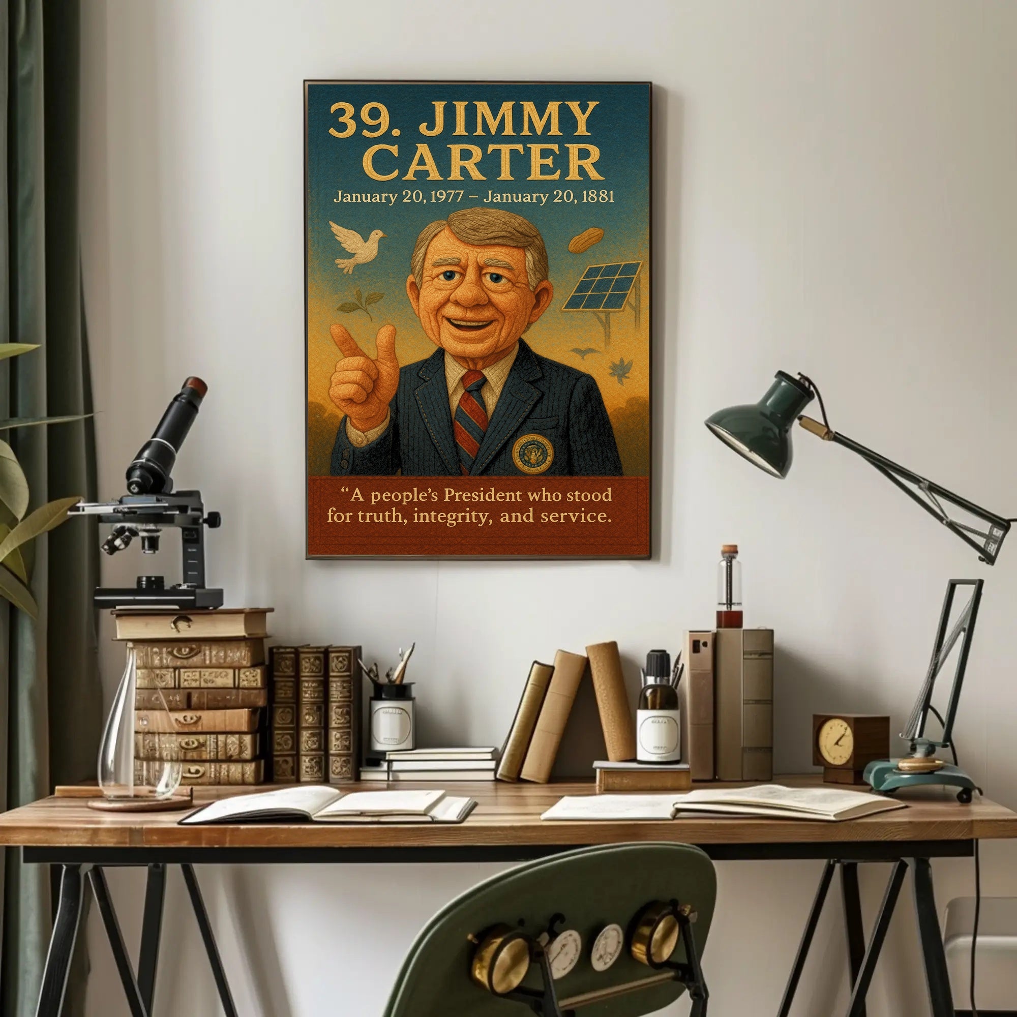 Jimmy Carter Portrait Collection Fine Art Print PosterGoat